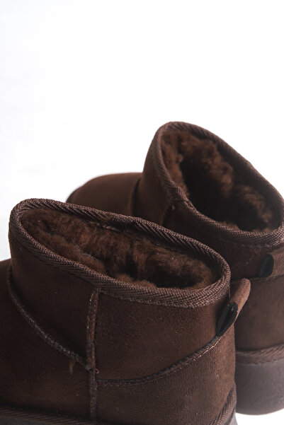 Riccon Jilrathla Kadın Yüksek Tabanlı Rahat Bot 0012204 Kahverengi