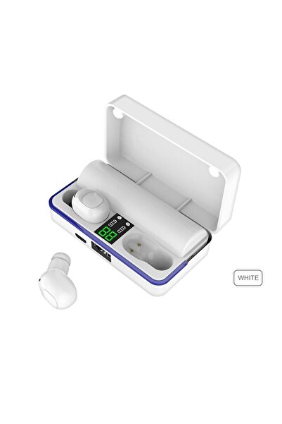 DacEnergy Casti Bluetooth 5.0 , Wireless, 6D bass, display LED inteligent, automatic pairing, red...