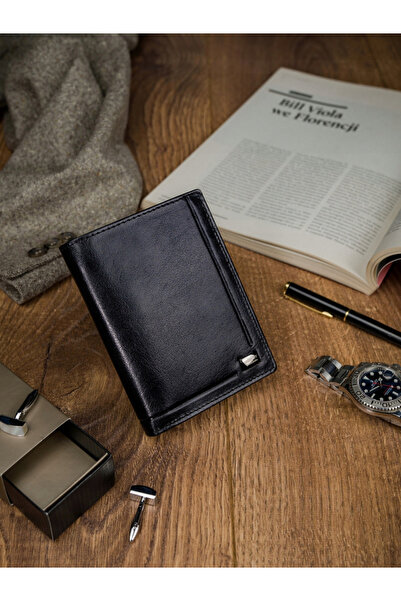 Other Large men's leather wallet without clasp - Rovicky