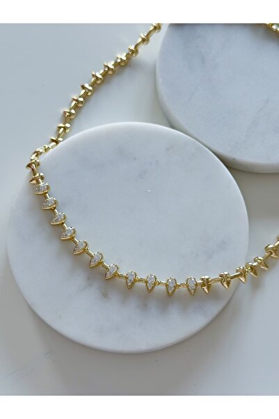 CHARMLUCKY ÖZEL SERİ TAŞLI ÇİVİ KOLYE