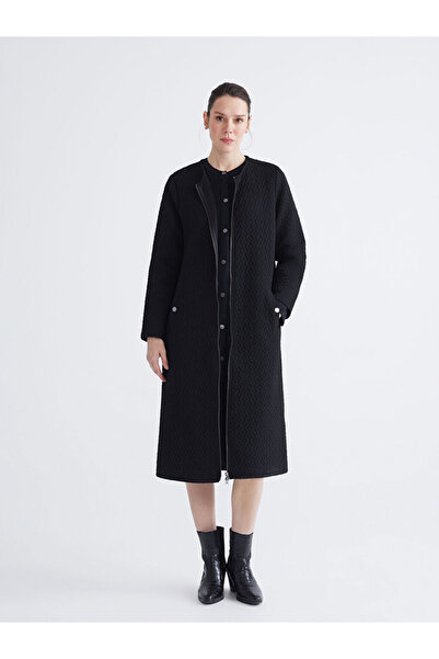 LC Waikiki Black Crew Neck Zippered Hijab Cap