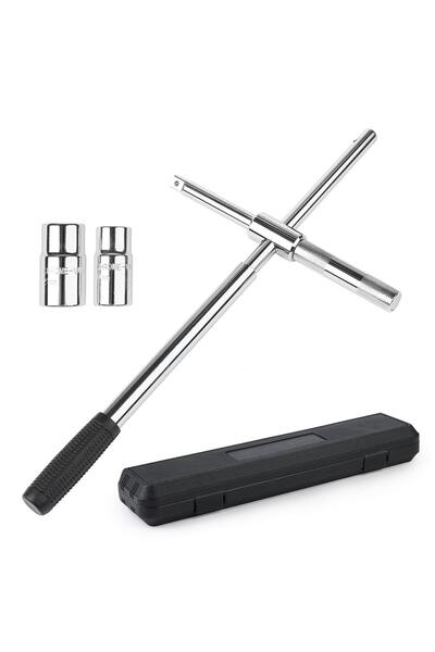 Onuvio Γενικό κλειδί τροχού / σετ κλειδιών με υποδοχή για παξιμάδια ελαστικών με μεγέθη 17/19 και 21/23 mm