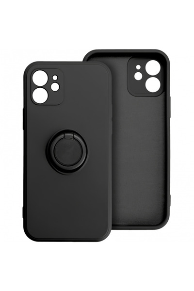 OEM Husa pentru iPhone 16 Pro Max, OEM, Silicone Ring, Neagra