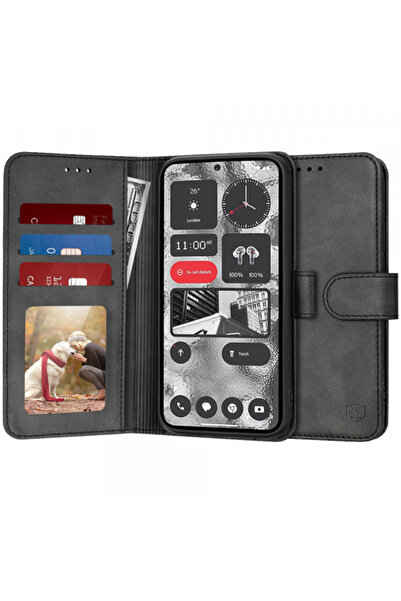NOTHING Husa pentru Phone (2), Techsuit, Diary Book, Neagra