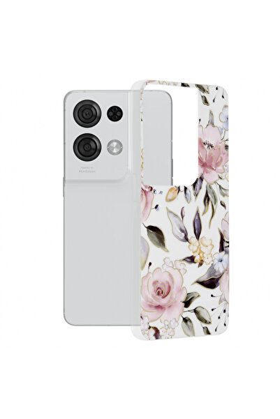 OPPO Husa pentru Reno8 Pro, Techsuit, Marble, Alba