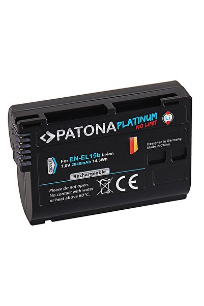Patona ​Battery 2040mAh compatible with Nikon EN-EL15B Platinum 1302C