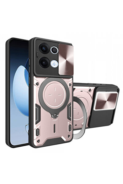 OPPO Husa pentru Reno13, Techsuit, CamGuard Pro, Roz Aurie