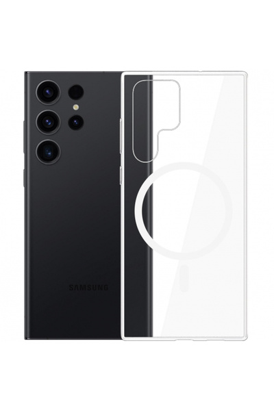 Samsung MagSafe Case for Galaxy S24 Ultra S928, 3MK, MagCase, Transparent