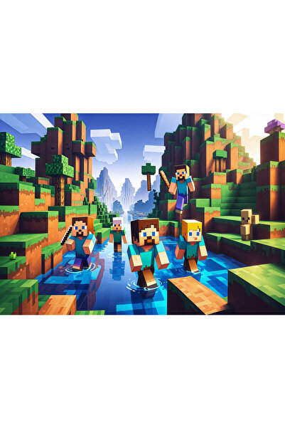 VIODESIGN Fototapet Copii, autoadeziv, Minecraft , multicolor,200x300 cm CO408