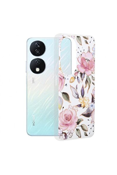 Stef's Cat Case for Honor X7b 5G / 90 Smart / X7b 4G, Marble, White