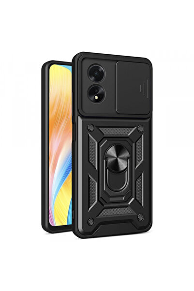 OPPO Husa pentru A18 / A38, Techsuit, CamShield, Neagra