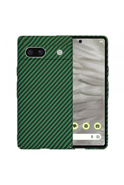 Google Case for Pixel 7a, Techsuit, Carbonite FiberShell, Green
