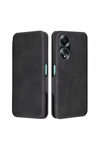 OPPO Husa pentru A58 4G, Techsuit, Safe Wallet Plus, Neagra