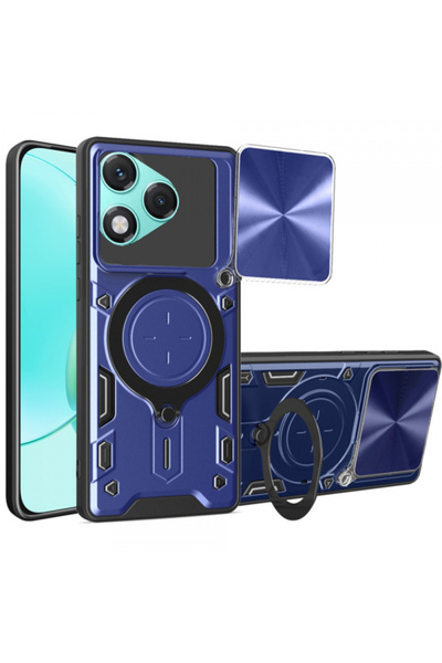 HONOR Husa pentru 400 Lite, Techsuit, CamGuard Pro, Albastra