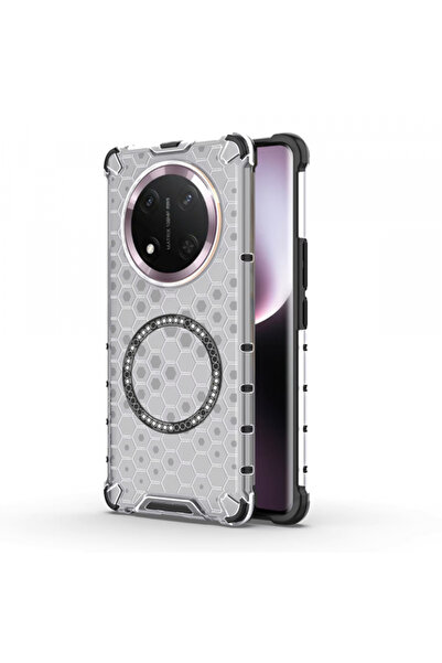 HONOR MagSafe Case for X9c / Magic7 Lite, Techsuit, HoneyComb Shield, White