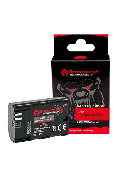 Berenstargh Baterie reîncărcabilă Berenstargh LP-E6P pentru Canon R5 Mark II R6 Mark II R7 R6 R5