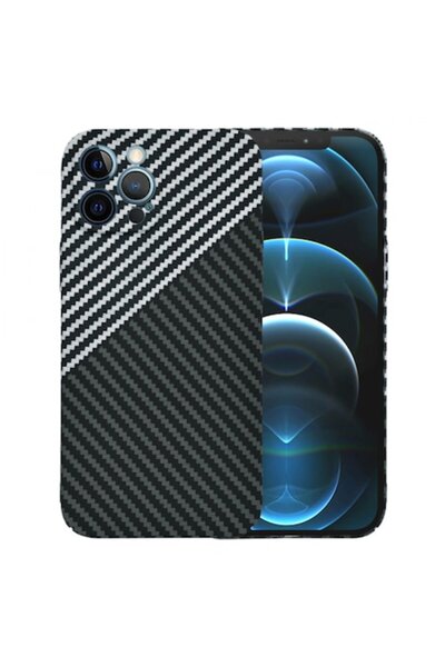 Stef's Cat Carcasă pentru Apple iPhone 12 Pro Max, Carbonite FiberShell, Gri