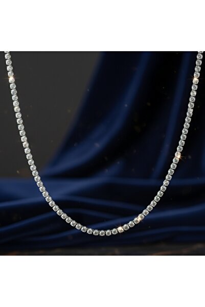 KEVSA Jewelry Colier din oțel inoxidabil cu model tenis 2mm – LPD1503