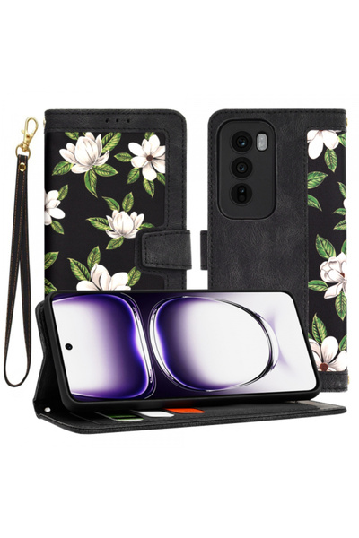 OPPO Husa pentru Reno12, Techsuit, FlipCraft, Neagra