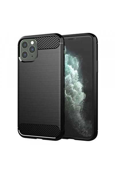 Apple Husa pentru iPhone 11 Pro Max, Techsuit, Carbon, Neagra