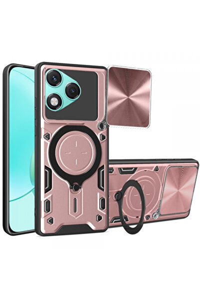 HONOR Husa pentru 400 Lite, Techsuit, CamGuard Pro, Roz Aurie