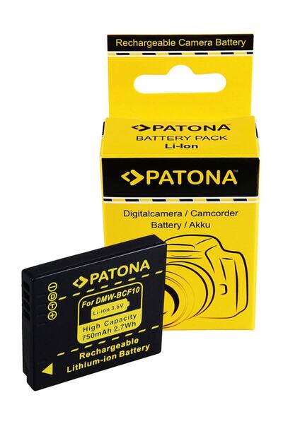 Patona DMW-BCF10 Battery for PANASONIC DMC-FT1 FS7 FS25 FX40 FX550- 1048