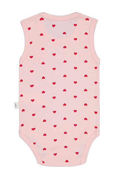 Civil Baby Kalp Printed 1-36 Months Snap Fastener Bodysuit - Pink 1-3 Months
