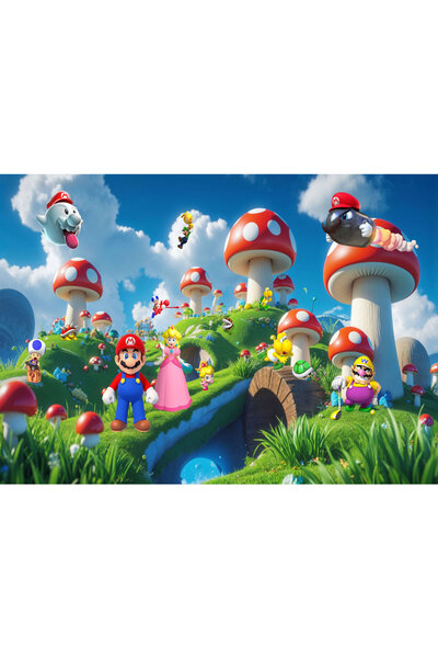 VIODESIGN Fototapet Copii, autoadeziv, Mario si Luigi , multicolor,120x200 cm...