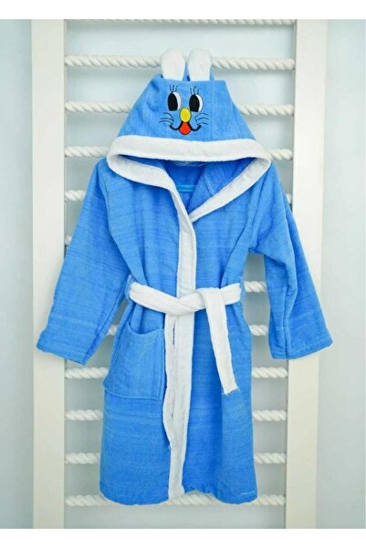 sternen glanz Kielly Cotton Hooded Patterned Children's Bathrobe
