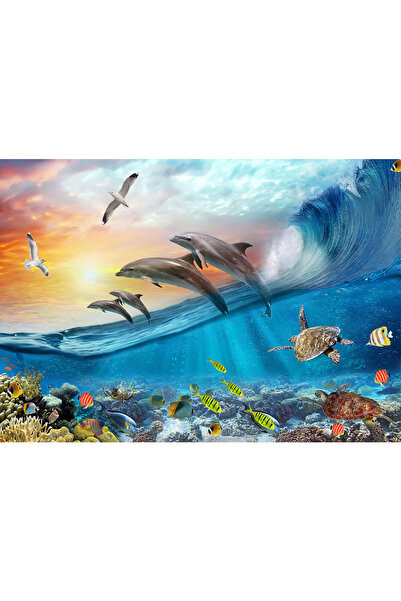 VIODESIGN Fototapet Copii, autoadeziv, Mediu Marin , multicolor,120x200 cm CO447