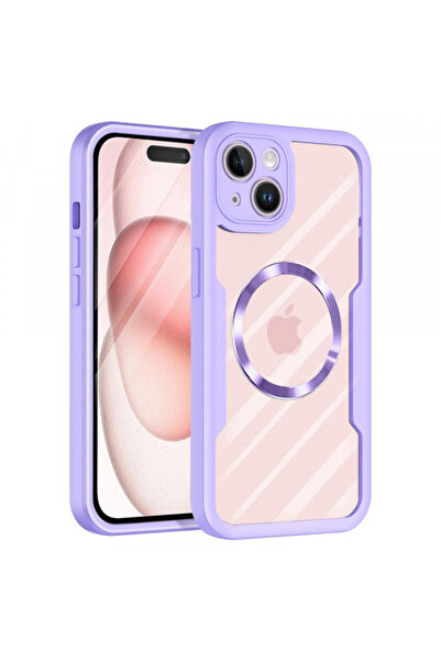 Apple Husa MagSafe pentru iPhone 15 Plus, Techsuit, ColorVerse 360, Mov