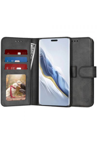 HONOR Husa pentru Magic6 Pro, Techsuit, Diary Book, Neagra