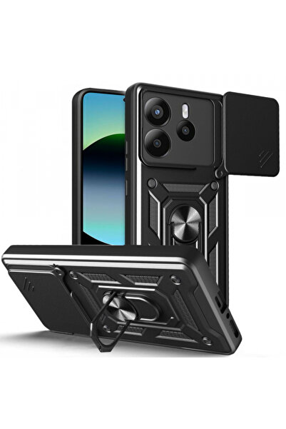 Xiaomi Husa pentru Redmi Note 14 5G, Tech-Protect, CamShield Pro, Neagra