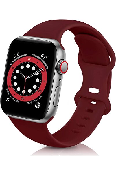 Generic سوار بديل رياضي ناعم من السيليكون لساعة أبل متوافق - متعدد الألوان