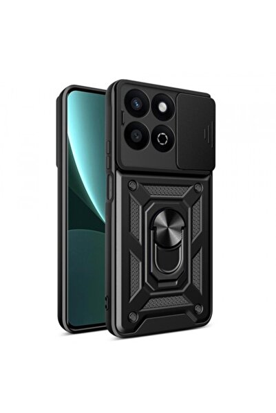 Stef's Cat Carcasă pentru Honor X7c / 200 Smart, Techsuit CamShield, Negru