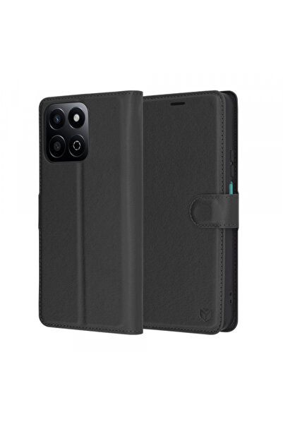 HONOR Husa pentru X7c / 200 Smart, Techsuit, Leather Folio, Neagra