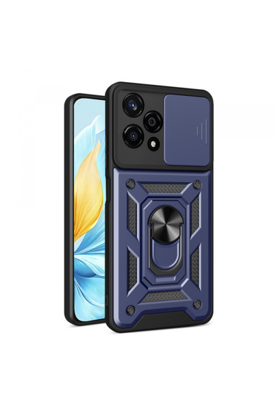 HONOR Husa pentru 200 Lite, Techsuit, CamShield, Albastra