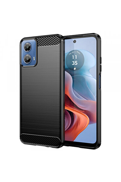 Motorola Θήκη για Moto G45 / G34, Techsuit, Carbon, Μαύρη