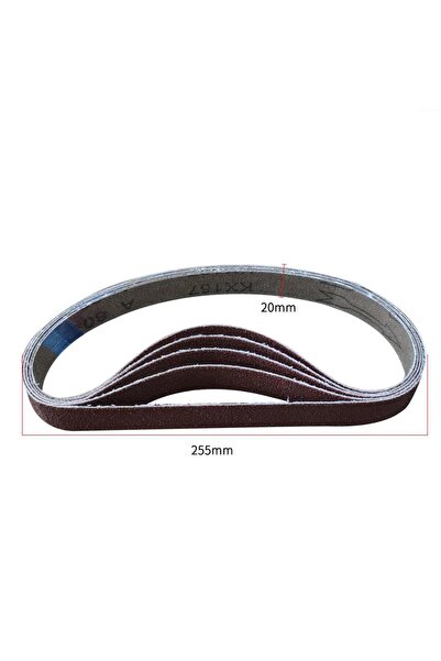 Onuvio Set of 10 continuous abrasive belts, belt type for belt sander adapter, grit P80, 255x20mm, Onuvio®