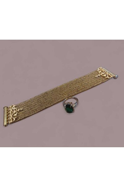 depo haki Vintage Bracelet and Ring Set