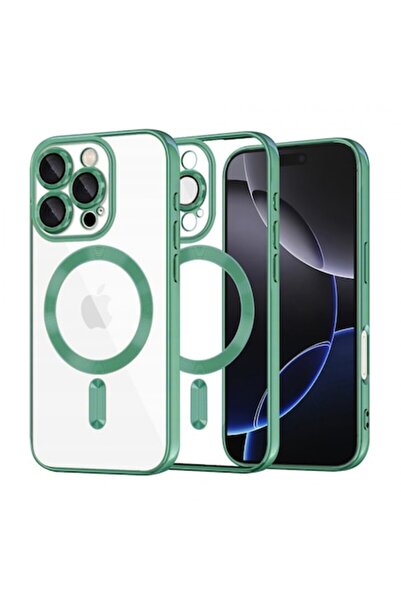 Stef's Cat MagSafe Case for Apple iPhone 16 Pro Max, Luxury Crystal, Light Green