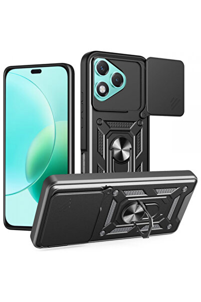 HONOR Husa pentru 400 Lite, Techsuit, CamShield, Neagra