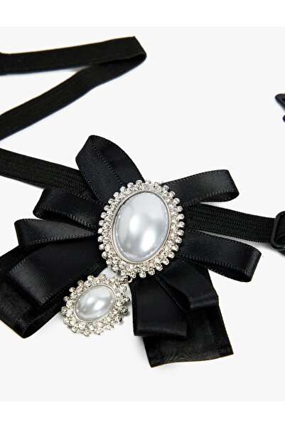 Koton Kurdeleli Taşlı Choker Kolye