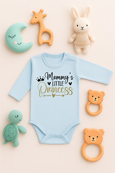 SVART WEAR Sürpriş Hamile Printed 100% Cotton Baby Bodysuit Badi Body with Snap Fasteners