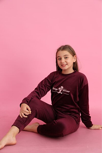 Minimoon Βελούδινο Σετ Πιτζάμες για Κορίτσια