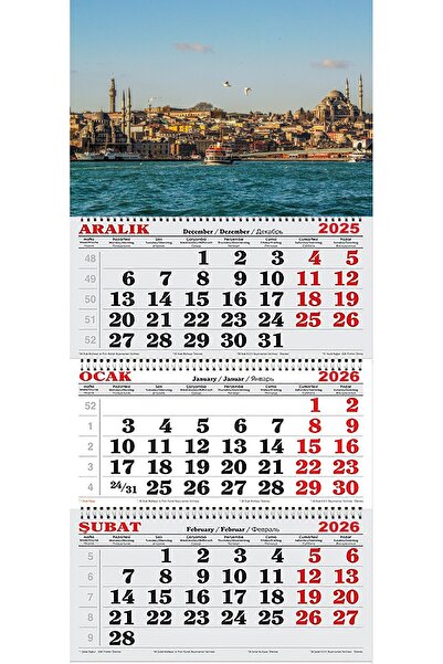 GENC DIJITAL BASKI 2026 Yılı Gemici Takvimi-Boğaz Manzarası