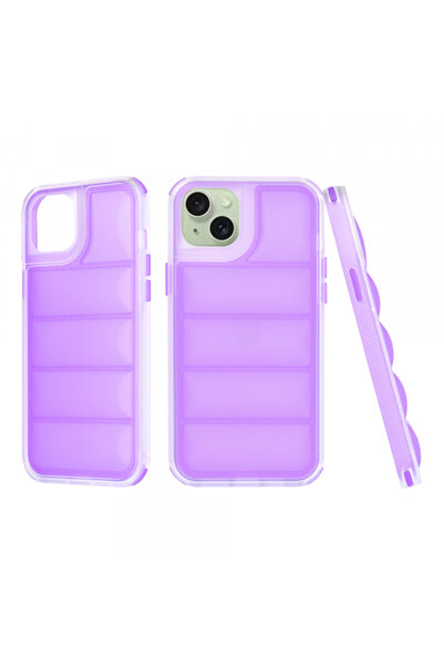 Apple Husa pentru iPhone 15 Plus, Techsuit, Wave Shield, Mov