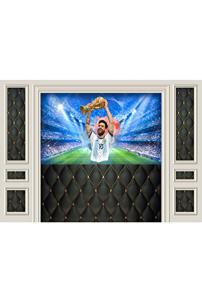 VIODESIGN Fototapet Copii, autoadeziv, Messi Fotbal , multicolor,120x200 cm C...