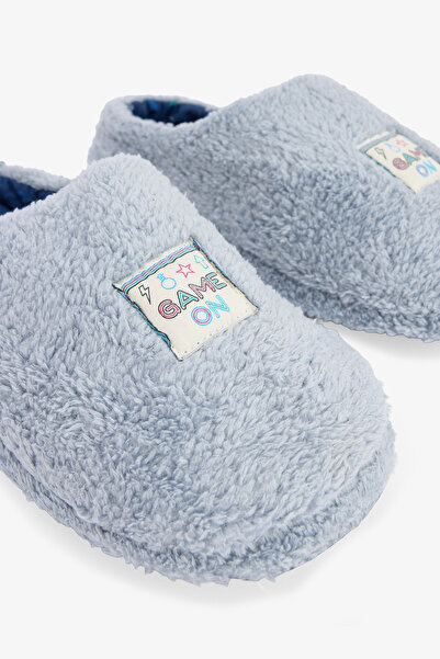 Penti Gri Erkek Game On Baskılı Ev Terliği