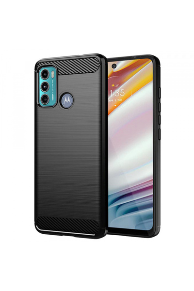 Motorola Husa pentru Moto G60, Techsuit, Carbon, Neagra